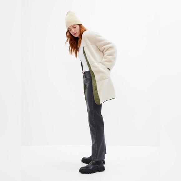 NWT Cozy Gap Sherpa Coat - Picture 2 of 5